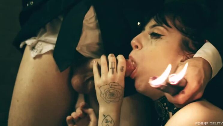 Dark Perversions: Brunette Amateur Charlotte Sartre Gets Anal Punishment