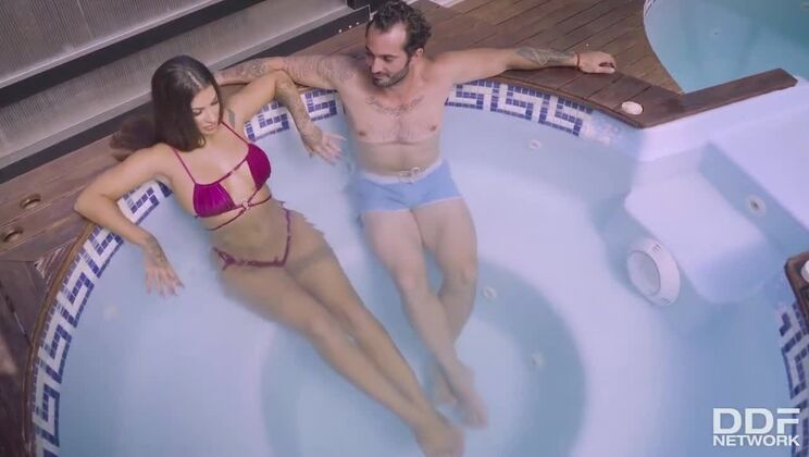 [DDFNetwork] - Big Tits Susy Gala Teases Poolside - Pussy Workout Fun - Susy Gala