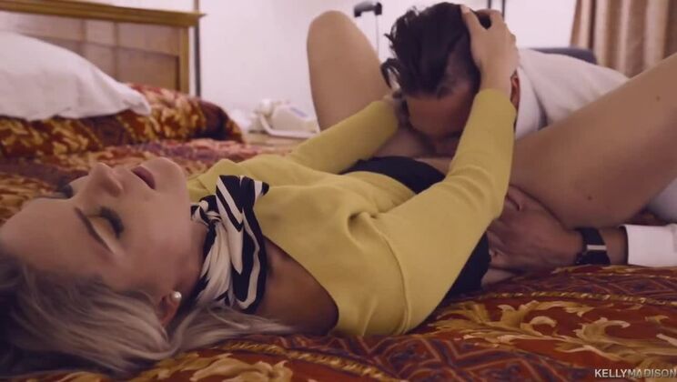 Hot blonde Lisey Sweet enjoys anal and handjob from Quinton James