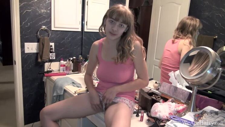 Dani's Big Tits and Hairy Pussy Before the Camera Rolls