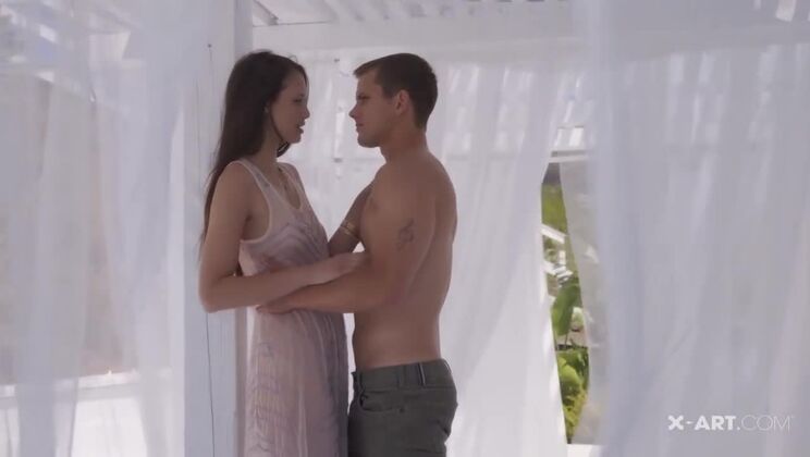 Hot Brunette Tiffany Gets Covered In Cum