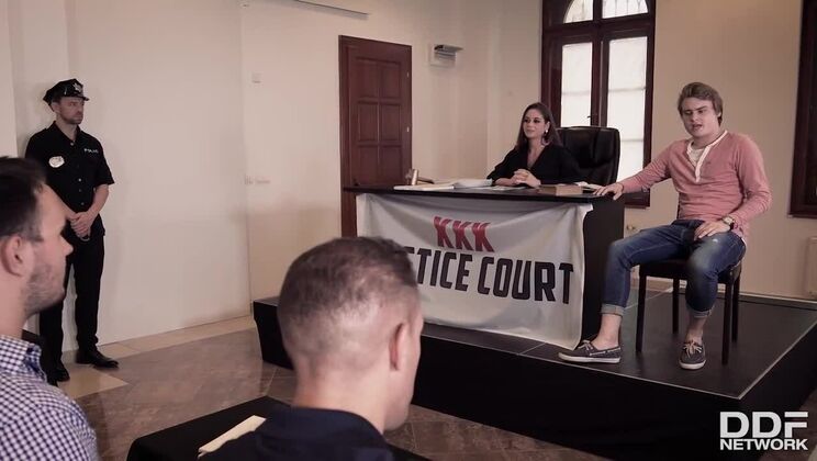 [HandsOnHardcore] - European Babes Andreina De Luxe & Kayla Green in BDSM Courtroom - Kayla Green - Andreina De Luxe - Cathy Heaven