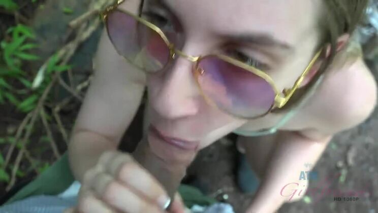 POV fucking Niki Snow in nature - amateur exhibitionist