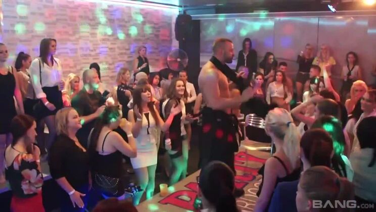 Blonde MILF In Stockings Sucks Hard Cock