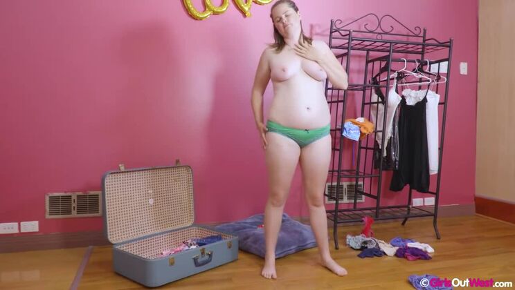 [GirlsOutWest] - Sarah's Big Tits & Bushy Fun with Toys