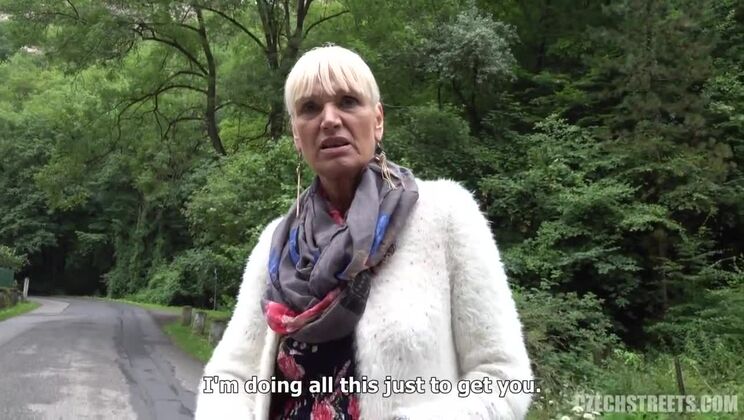 Blonde Mature Women on Czech Streets 113