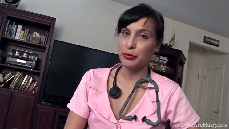 Hairy MILF Nurse Lucy Dutch Erotic Show