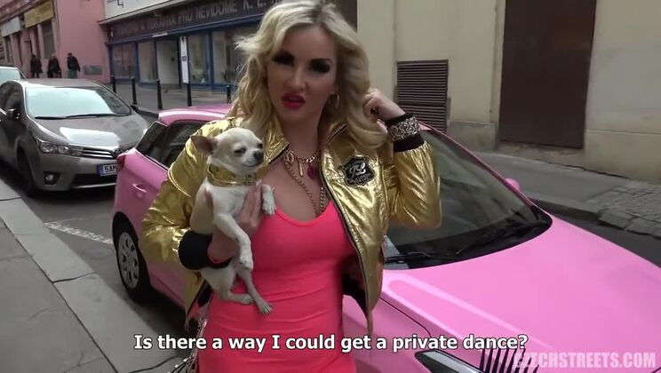 Tattooed Blonde Czech Big Tits Streets