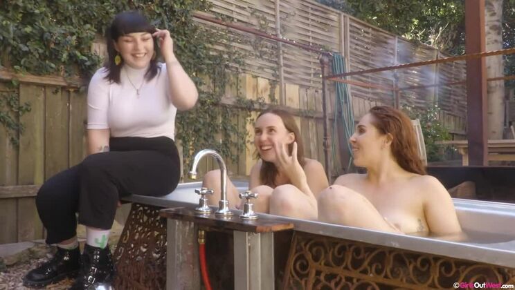 Nova & Olive G - Brunette & Blonde in Wild Anal