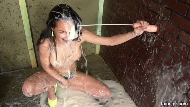 Francys Belle's Solo Cream Fiesta: Big Tits & Gloryhole Action