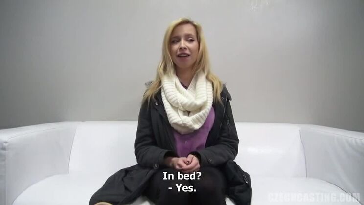 European Casting: Marie's Blonde Beauty