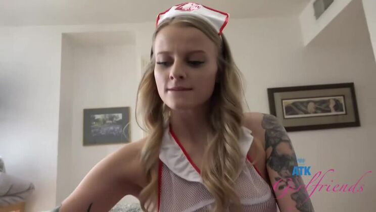 [ATKGirlfriends] - Tattooed Nurse Paris White in Amateur DP