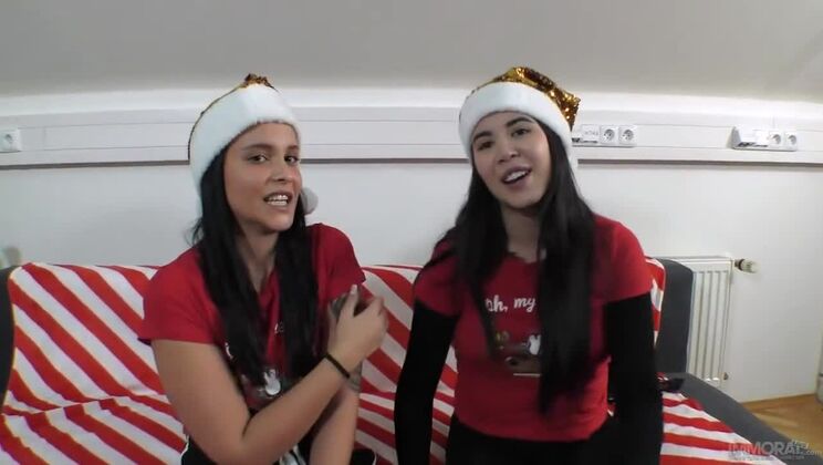 [ImmoralLive] - Pregnant Stepdaughter's POV Fantasy: Fucking Matt Bird on Christmas - Matt Bird - Jennifer Mendez