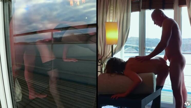 Hot Couple Banged on Balcony - Mia Bandini