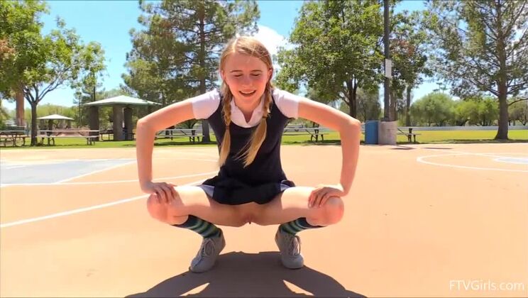 Young Sharlotte Upskirt Fun 1