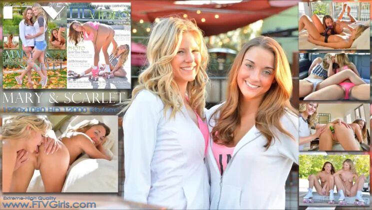 Beautiful Mary and Scarlet's Lesbian Encounter