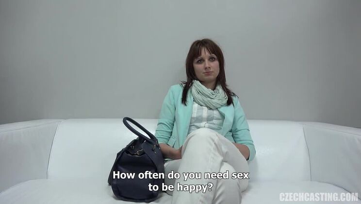 Adorable Brunette Tereza in Czech Casting