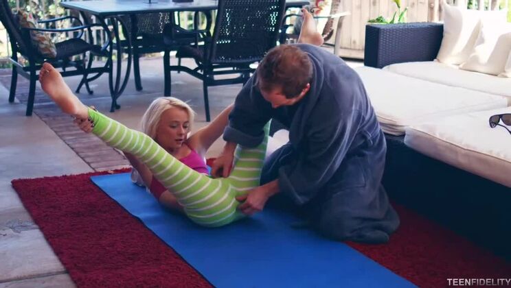 [TeenFidelity] - Young Maddy Rose Takes Ryan Madison's Big Cock in Stockings