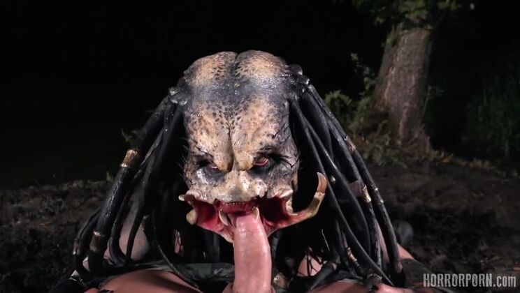 Deepthroat Horror - POV Big Cock Outdoor