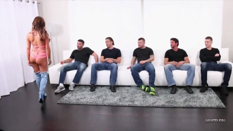 [Hustler] - Big Tit Brunette Tasha Reign in Gangbang