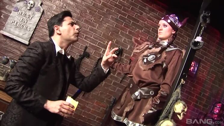 Brunette in Stockings Cherise Takes Huge Facial