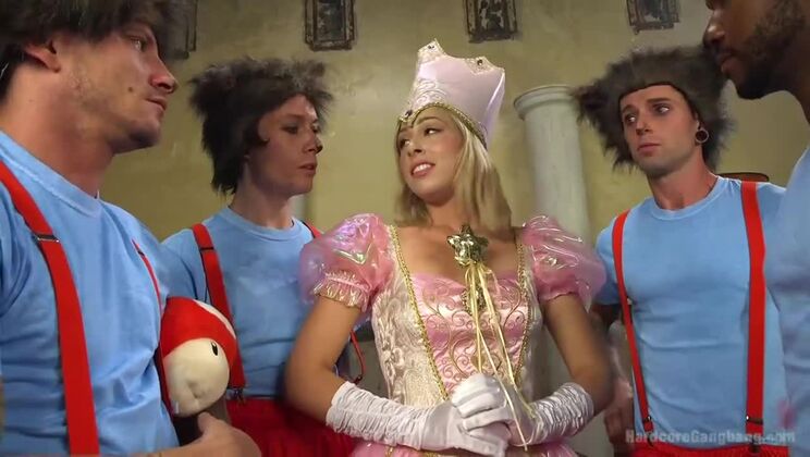 [HardcoreGangbang] - Princess Peach Gets Anal and DP from Her Kingdom - Gage Sin - Zoey Monroe - John Johnson - Mr Pete - Owen Gray - Mark Wood