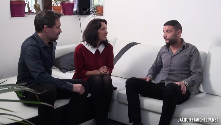 [Jacquie&MichelTV] - European Brunette Leonie with Tattoo and Big Tits