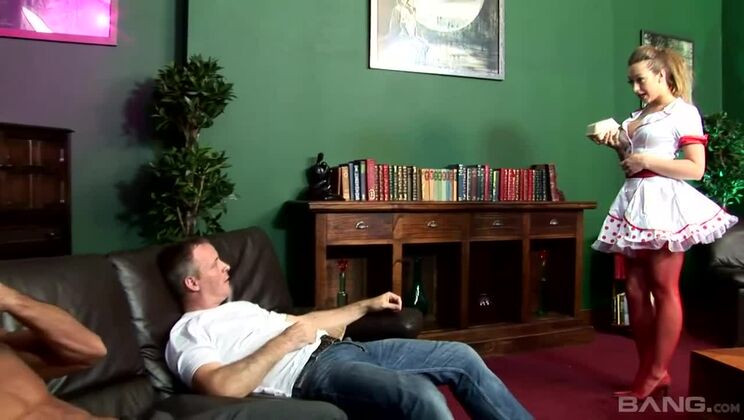 Big Cock Threesome with Teen