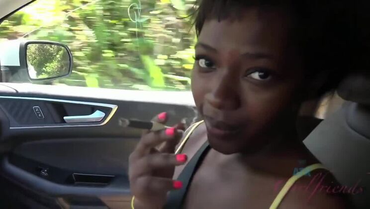 [ATKGirlfriends] - Noemie Bilas fucks hard outside - brunette slut - Noemie Bilas