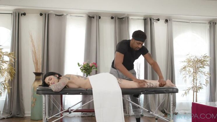 Leigh Raven's Tattooed Ass Gets Spanked And Fucked