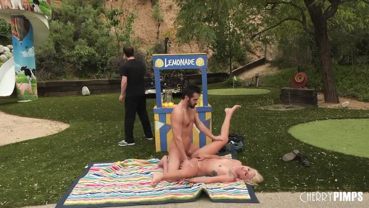 [WildOnCam] - Outdoor Deepthroat with Chanel Grey and Donnie Rock - Donnie Rock - Chanel Grey