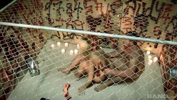 Blonde Slut Takes Two Cocks in Gloryhole Action