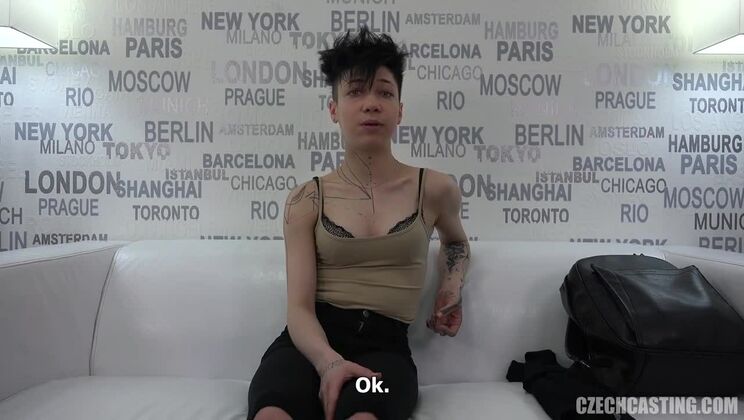 Incredible Casting of Czech Brunette Alina