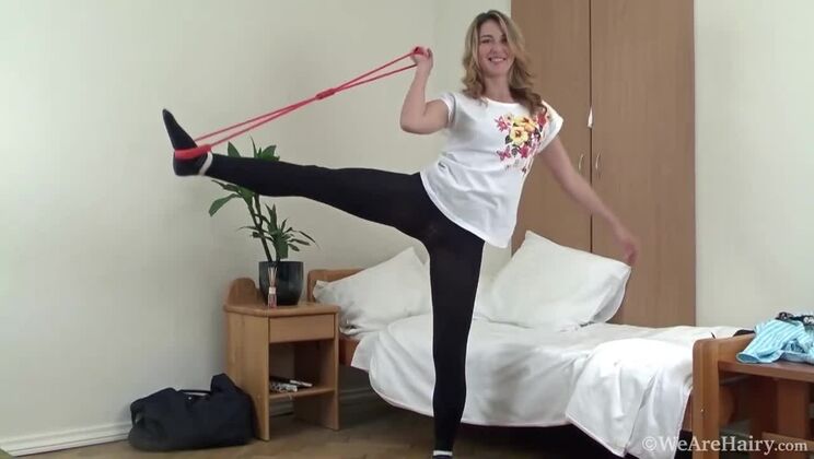 [WeAreHairy] - Blonde Hairy Melisa's Solo Striptease - Melisa