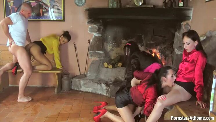 [Tainster] - Blonde Babes Pantyhose Pissing Party - Terra Sweet - Isabella Chrystin - El Storm - Victoria Rose - Anita Vixen