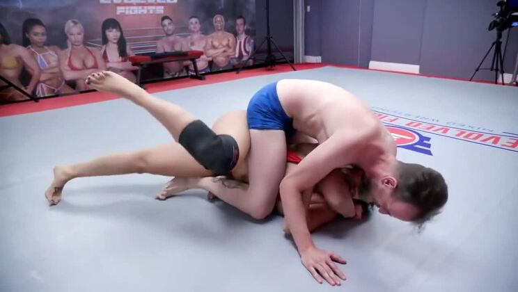 [EvolvedFights] - Sheena Ryder Takes Chad Diamond in Anal Wrestling with Cumshot