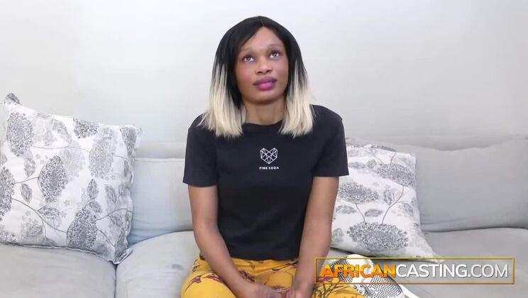 [AfricanCasting] - Giuliana Gets Covered in Cum in Exotic Scene - Giuliana