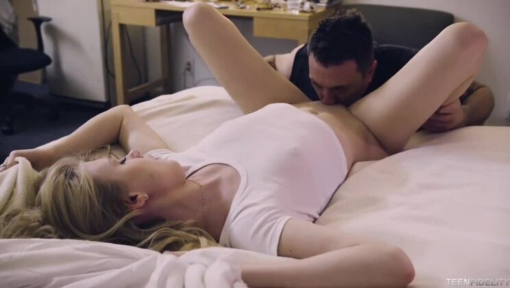 [TeenFidelity] - Big Cock Deepthroat with Young Blonde Hannah - Hannah Hays - Mark Zane