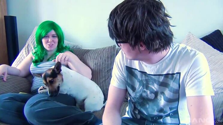 Tattiana's Bbw Figure And Big Tits Are Perfect For Nerd