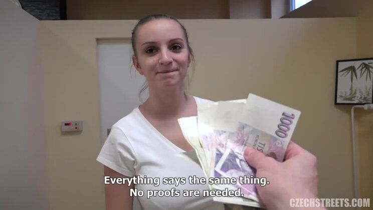 Big Titted Czech Brunette Street Scene 91