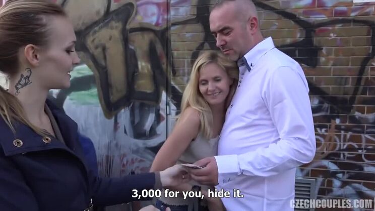 [CzechAV] - Big Tits Czech MILFs in Public Foursome