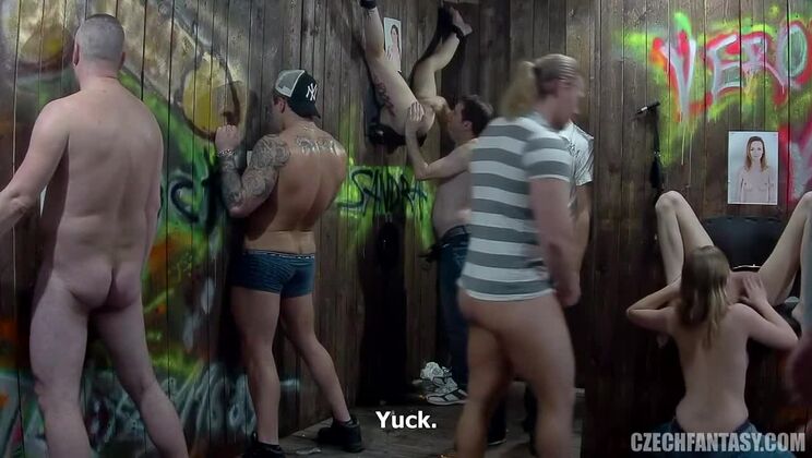 Czech Gloryhole Babes - Blonde & Tattooed MILF