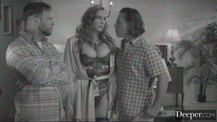 [Deeper] - Redhead and Brunette: A Sexy Interracial Pair - Violet Myers - Seth Gamble - Maitland Ward - Anton Harden