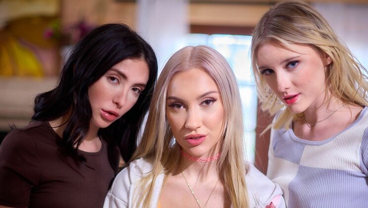 Teen Girls Share a Naughty Moment