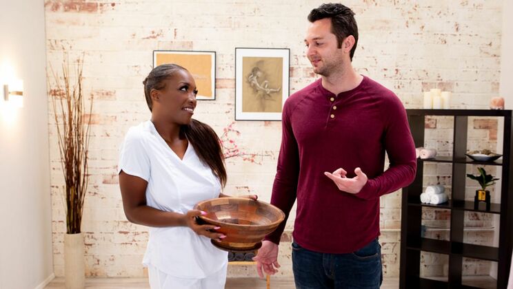 [NuruMassage] - Big Tits Daya Knight Gets Massage and Cum on Tits - Daya Knight - Brad Sterling