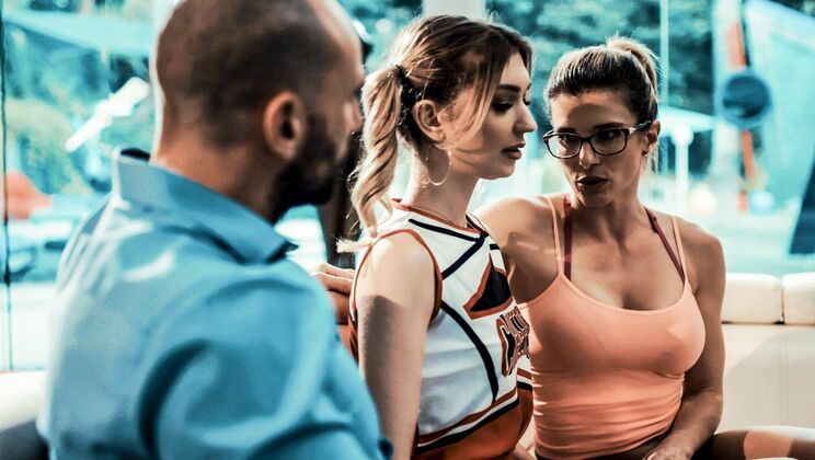 [PureTaboo] - Blonde Cheerleader MILF Threesome - Cory Chase - Stirling Cooper - Marykate Moss