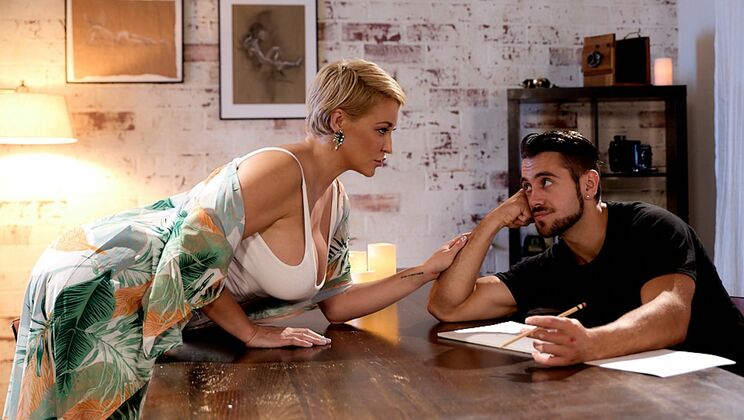 [NuruMassage] - Blonde MILF Hairy Pussy Licking and Blowjob Action