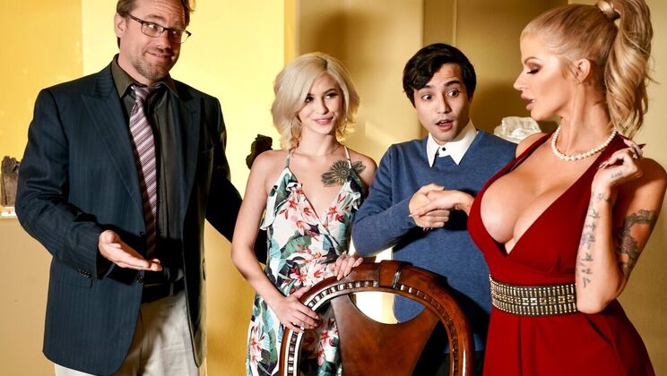 [Brazzers] - Footplay and Blowjobs with Mature Women - Ricky Spanish - Kiara Cole - Joslyn James