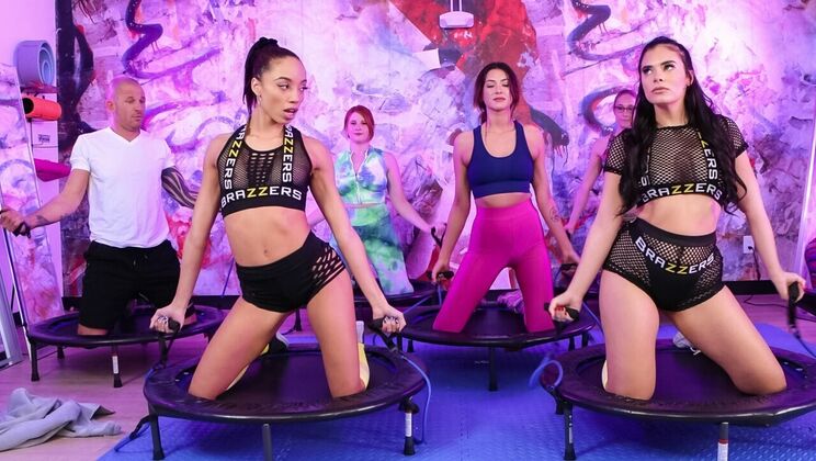 [Brazzers] - Spanking & Gagging on Big Cock - Bubble Butt Babes