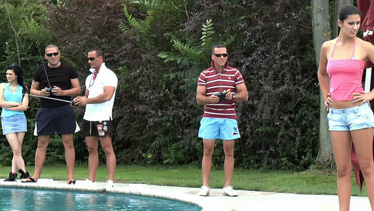 [GroupSexGames] - Sexy Brunettes in Hardcore Outdoor Action